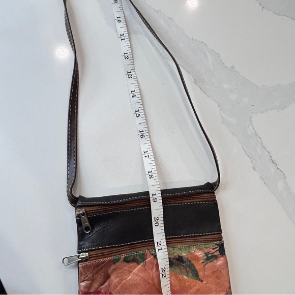 Hand Painted Leather Phone Pouch - Picture 10 of 11